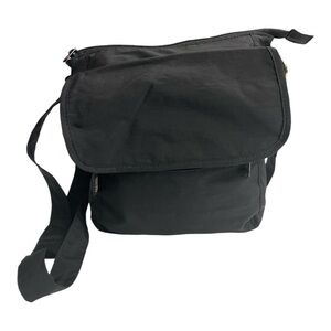 BLACK multi pocket Peak
Gear Nylon Crossbody Purse w/RFID Blocking 8x10x2
